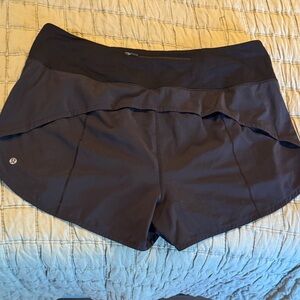 lululemon athletica Women's Black Athletic Shorts